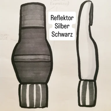 Silber und Schwarz
